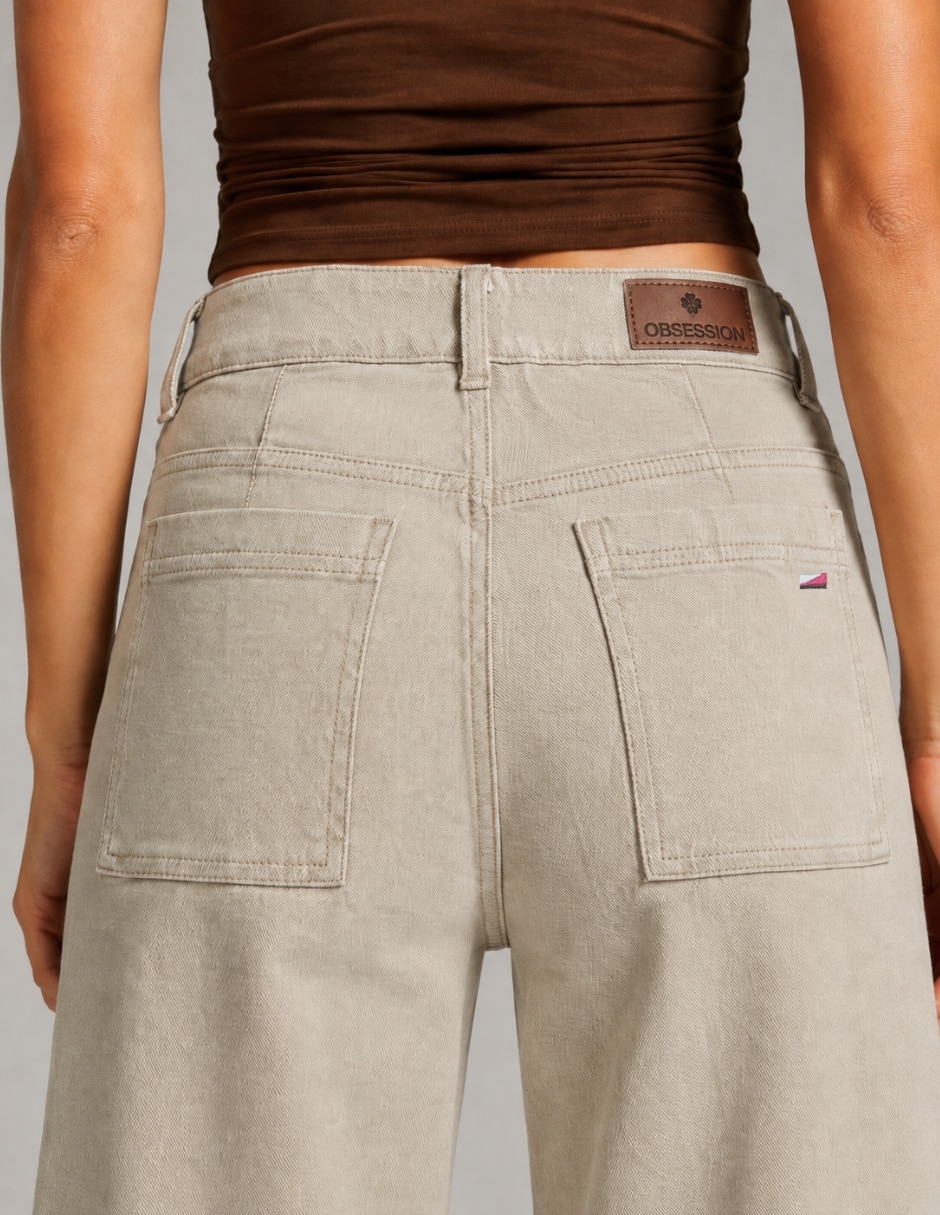 Jeans wide leg 25694-d para mujer