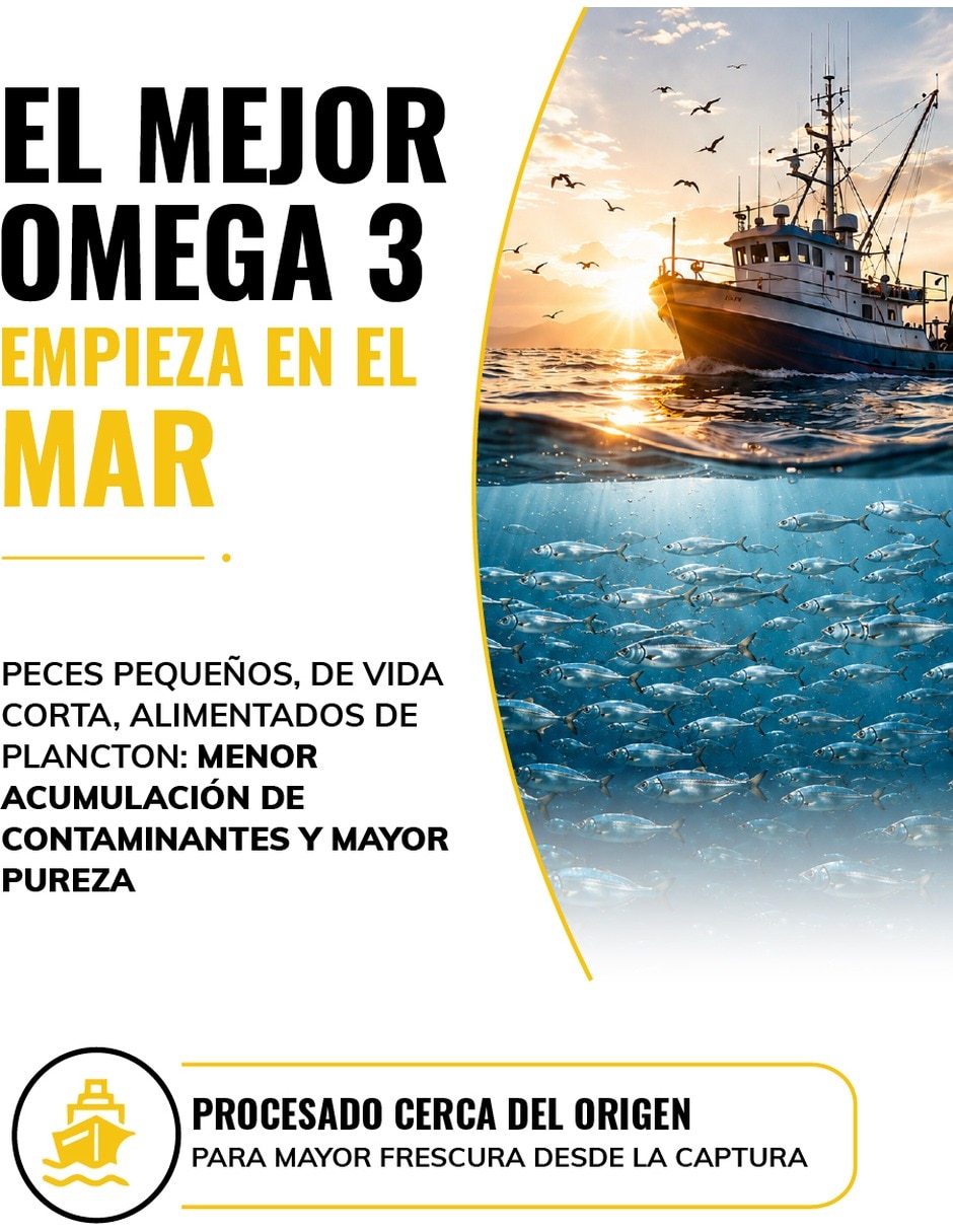 Omega 3 Ultra Puro aceite de pescado de 180 cápsulas