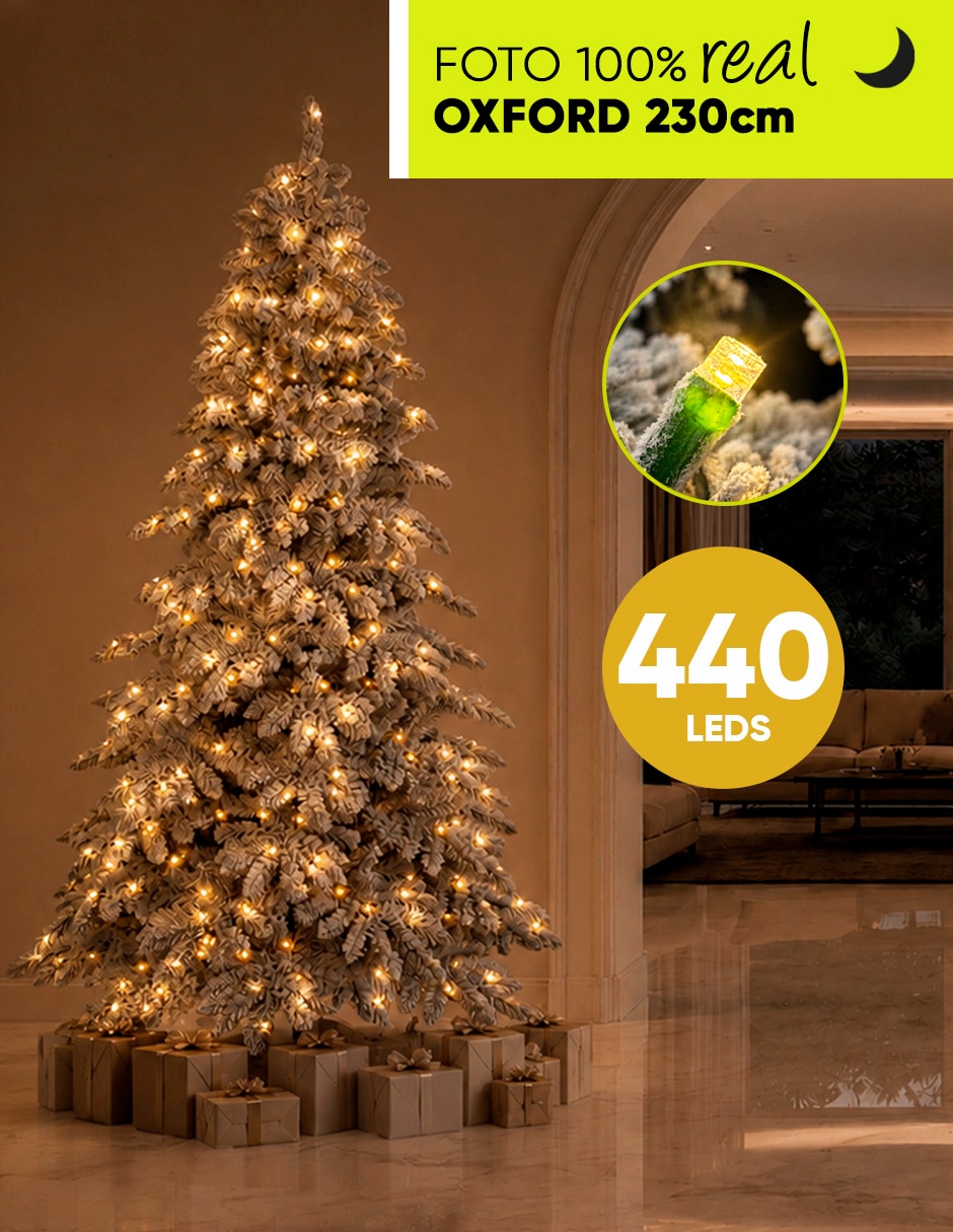Árbol de navidad Oxford Cedar Premium con 400 luces 5