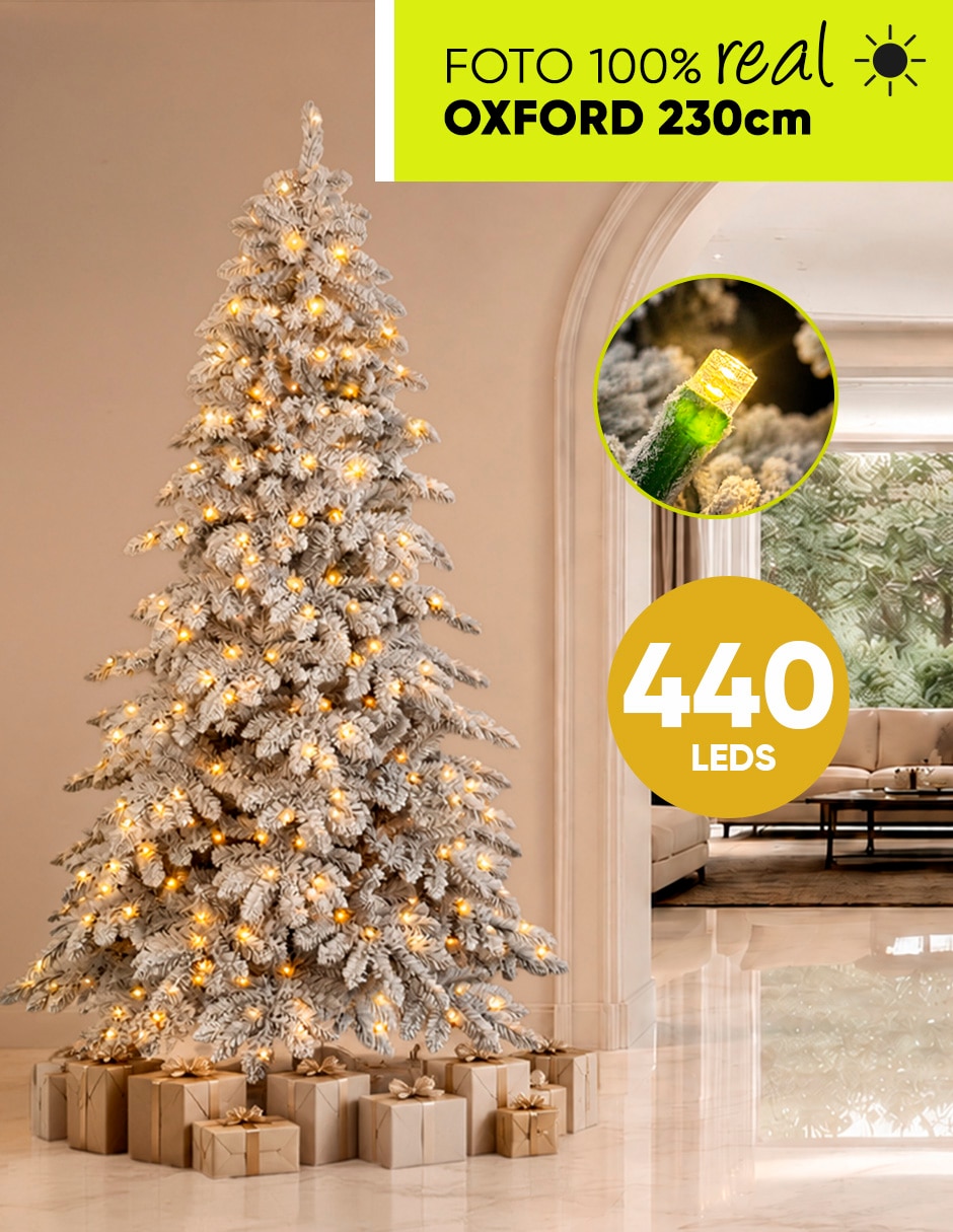 Árbol de navidad Oxford Cedar Premium con 400 luces 6