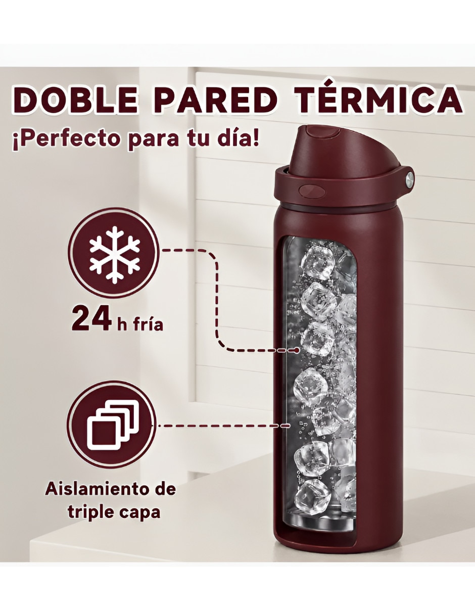 Termo de acero inoxidable con tapa flip top 2