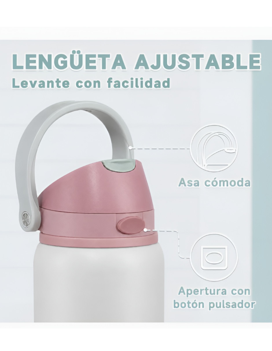 Termo de acero inoxidable con tapa flip top