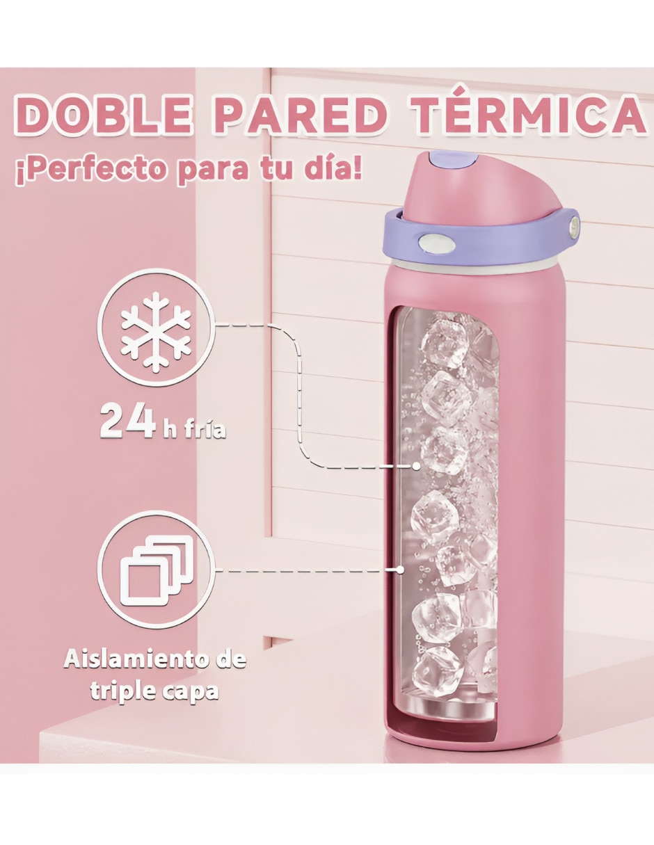 Termo de acero inoxidable con tapa flip top 3