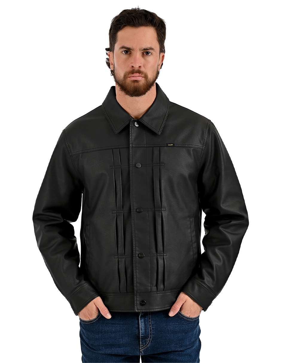 Chamarra casual con bolsillos para hombre 1