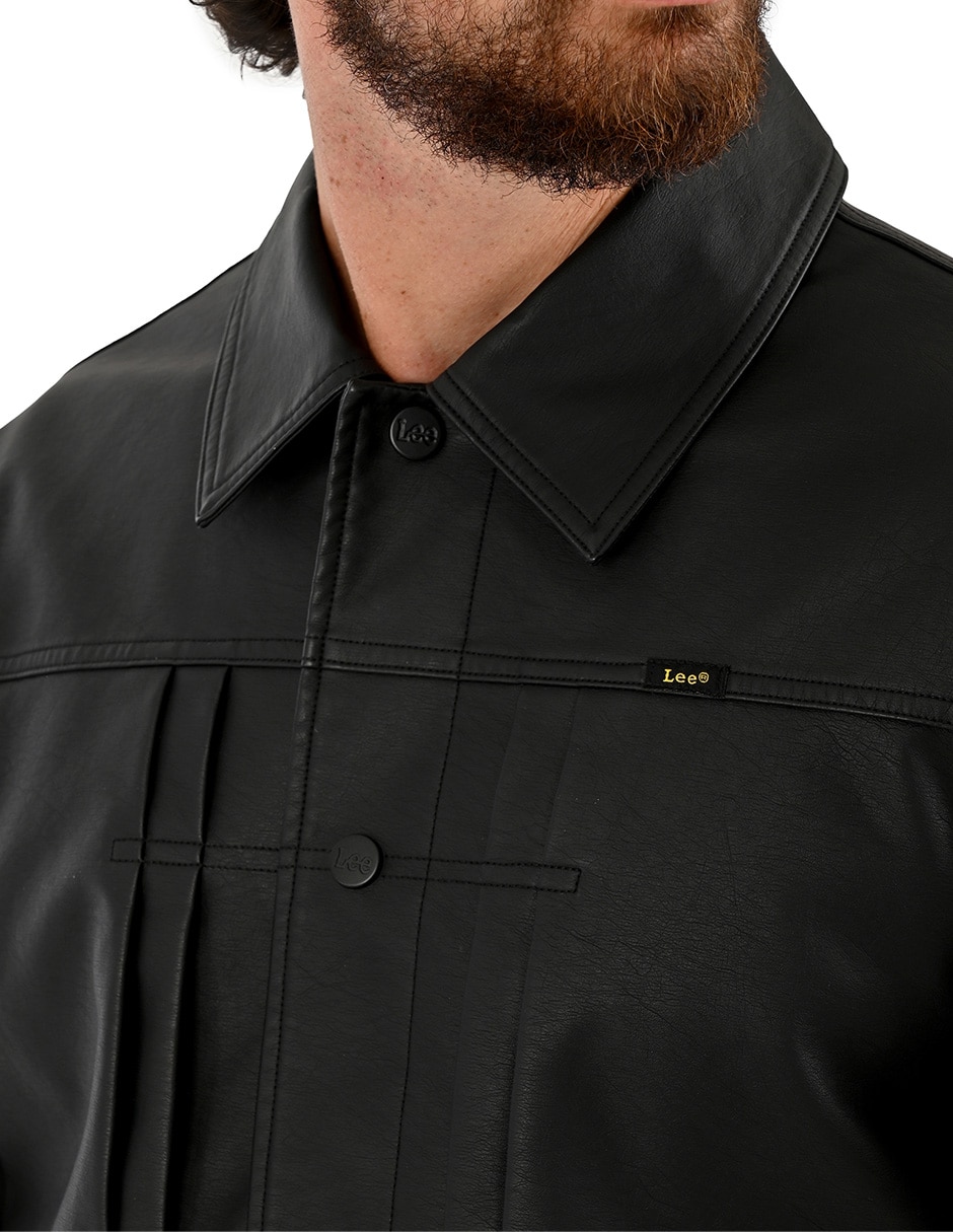 Chamarra casual con bolsillos para hombre 2