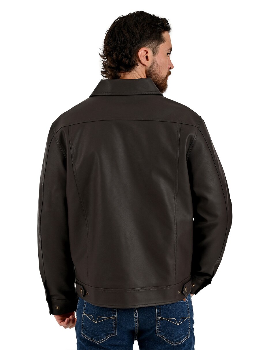 Chamarra casual con bolsillos para hombre 6