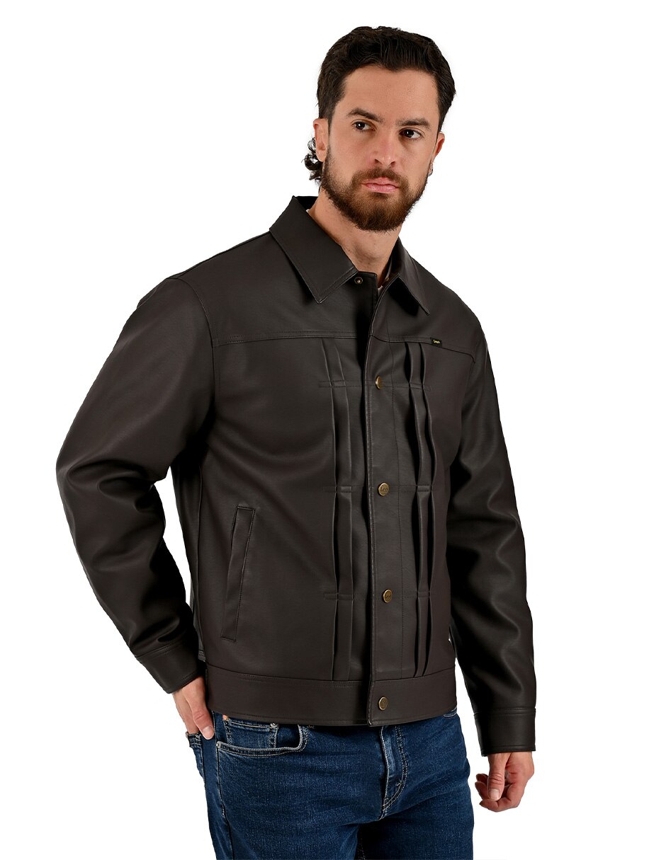 Chamarra casual con bolsillos para hombre 5