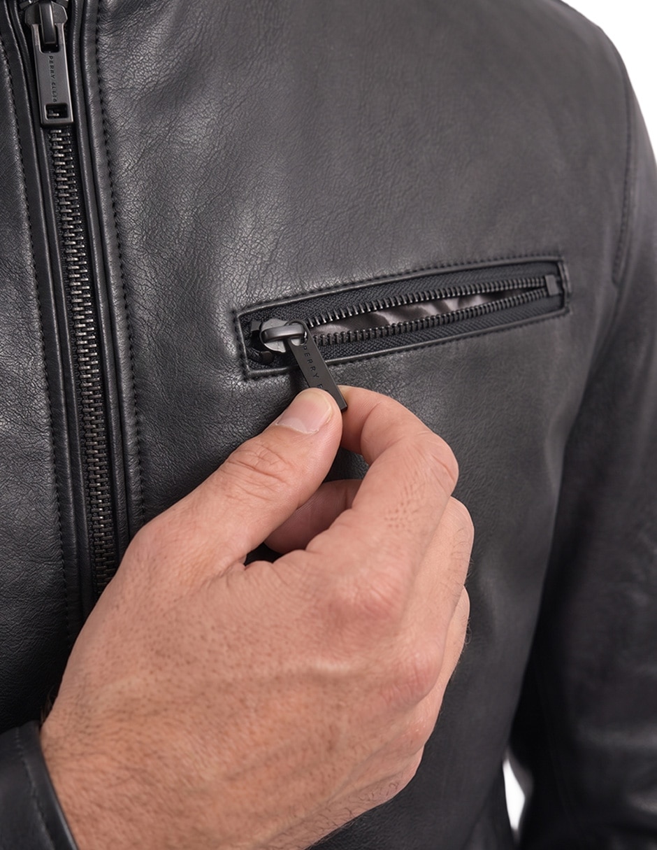 Chamarra casual con bolsillos para hombre 2