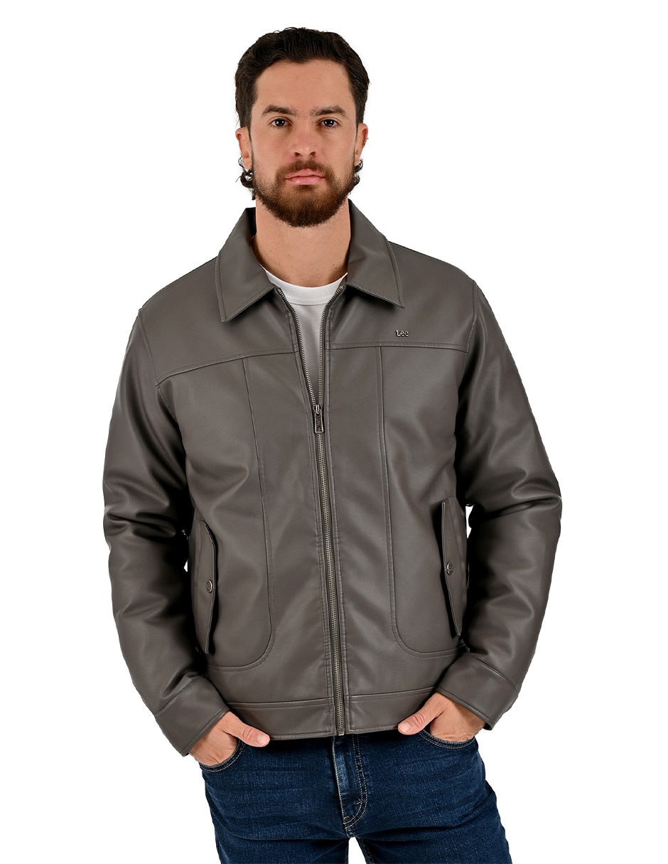 Chamarra casual con bolsillos para hombre Chamarra casual con bolsillos para hombre