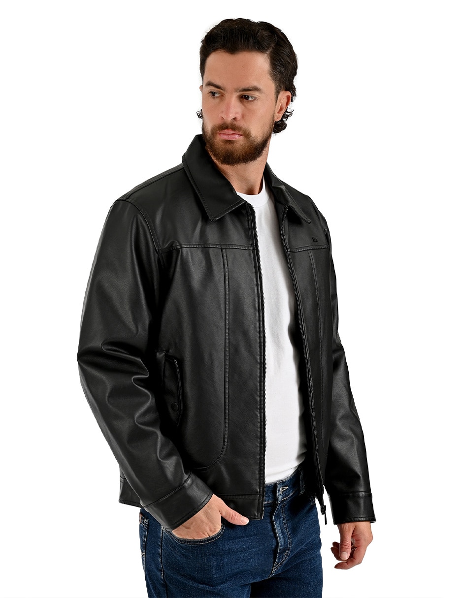 Chamarra casual con bolsillos para hombre 4