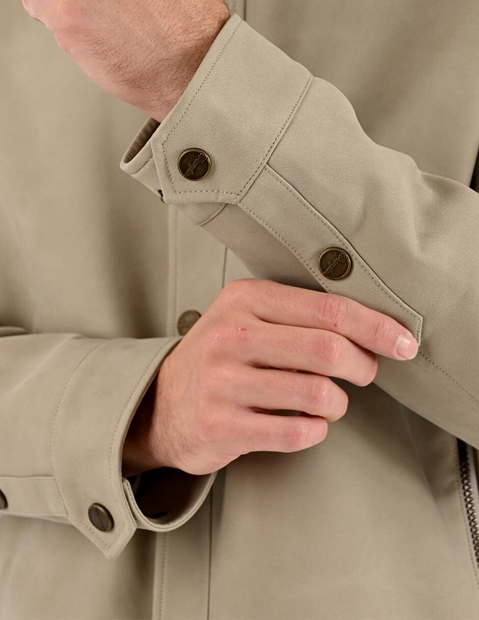 Chamarra casual con bolsillos para hombre 6