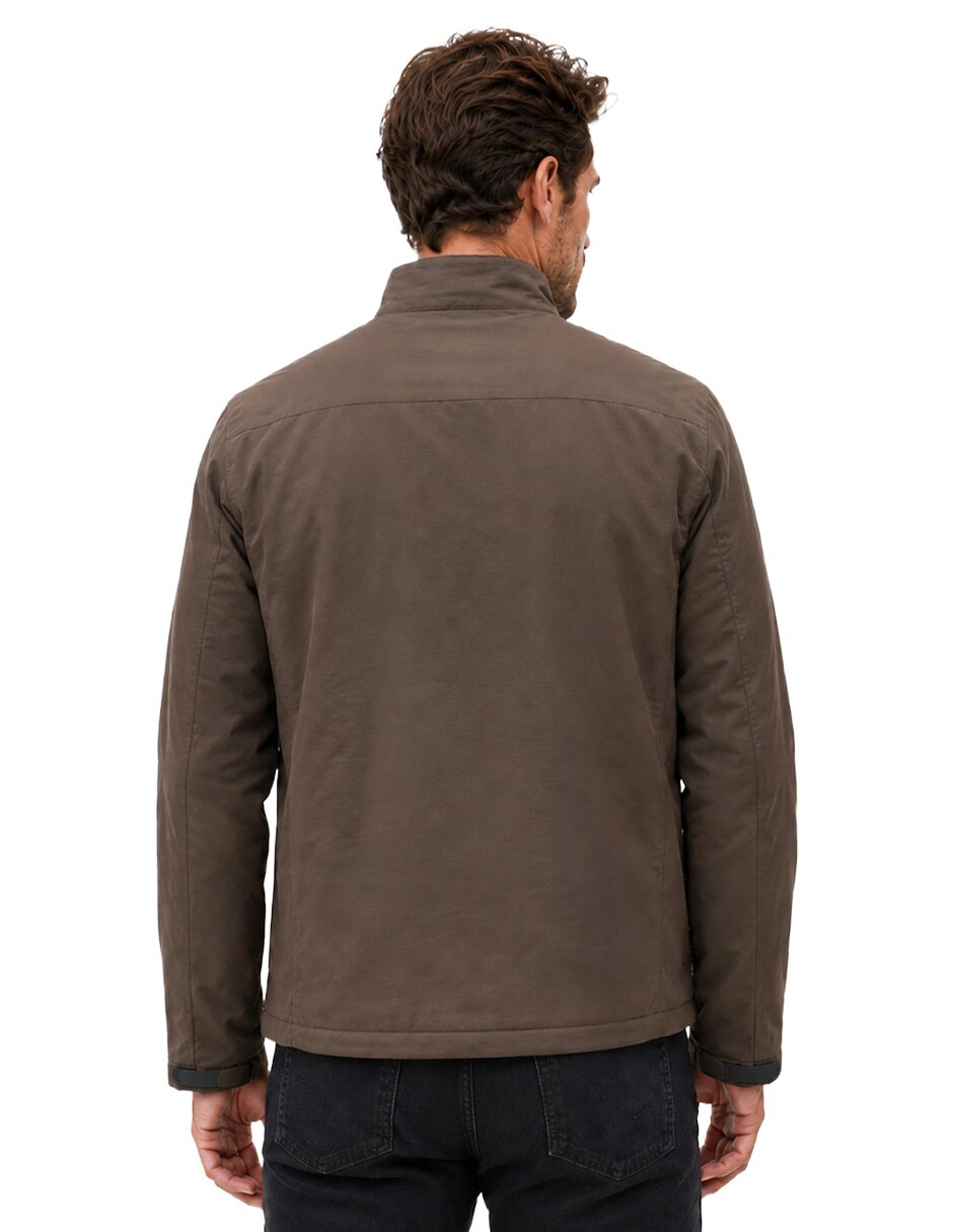 Chamarra casual con bolsillos para hombre 4