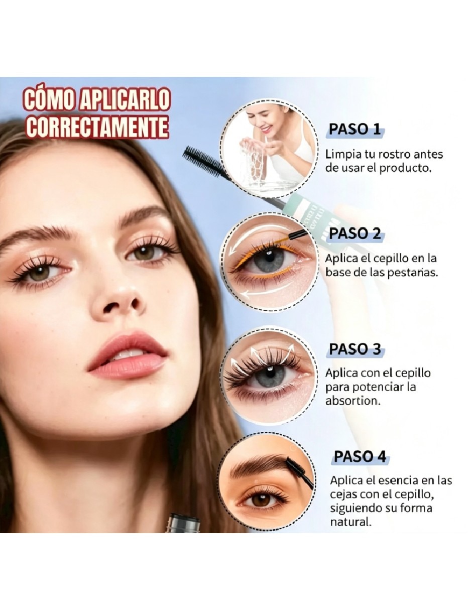 Sérum nutritivo para pestañas y cejas 2 en 1 de todo tipo de piel 3