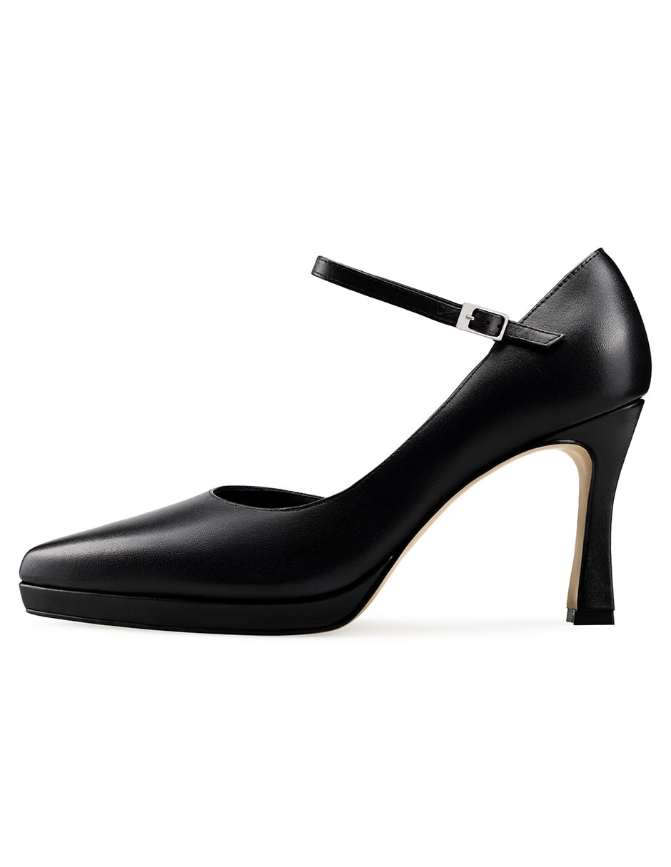 Zapatilla de piel
