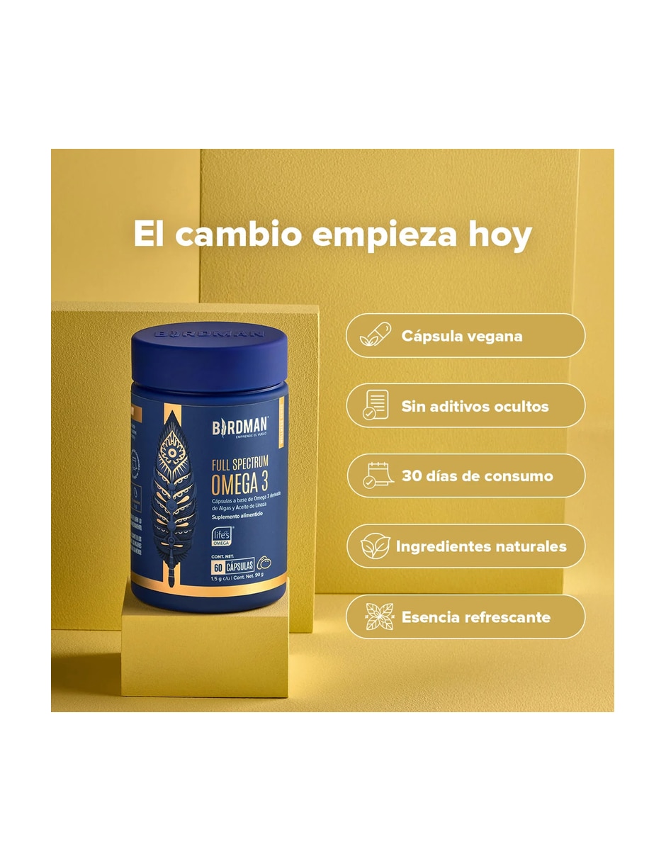 Full Spectrum con omega 3 de 60 cápsulas 5
