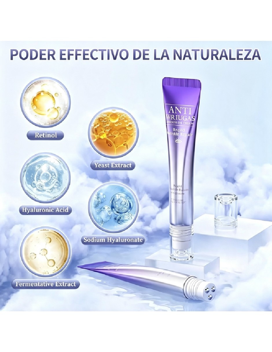 Crema para contorno de ojos recomendada para bolsas y ojeras de día y noche para todo tipo de piel 2