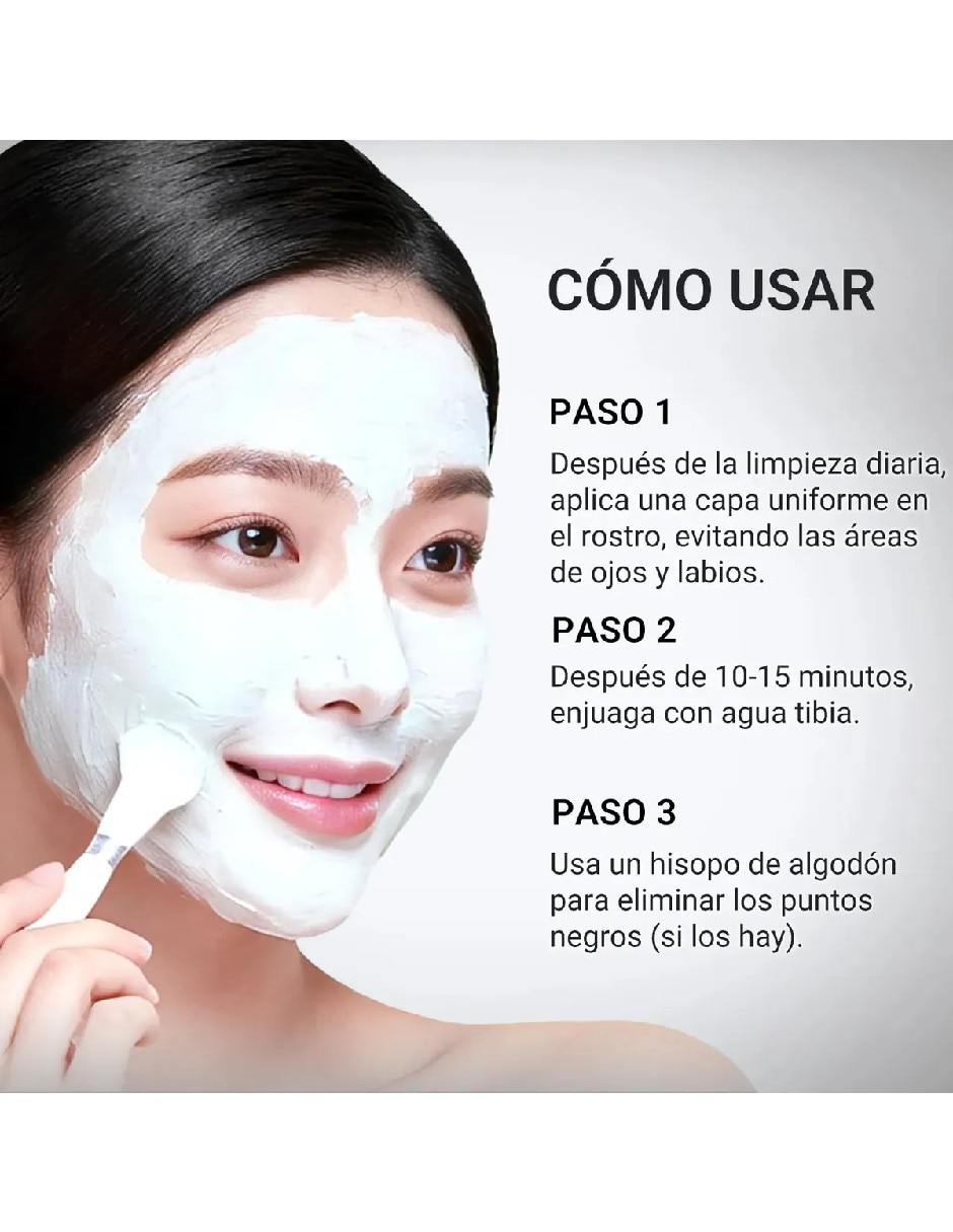 Set de mascarillas facial de barro control puntos para acné 3