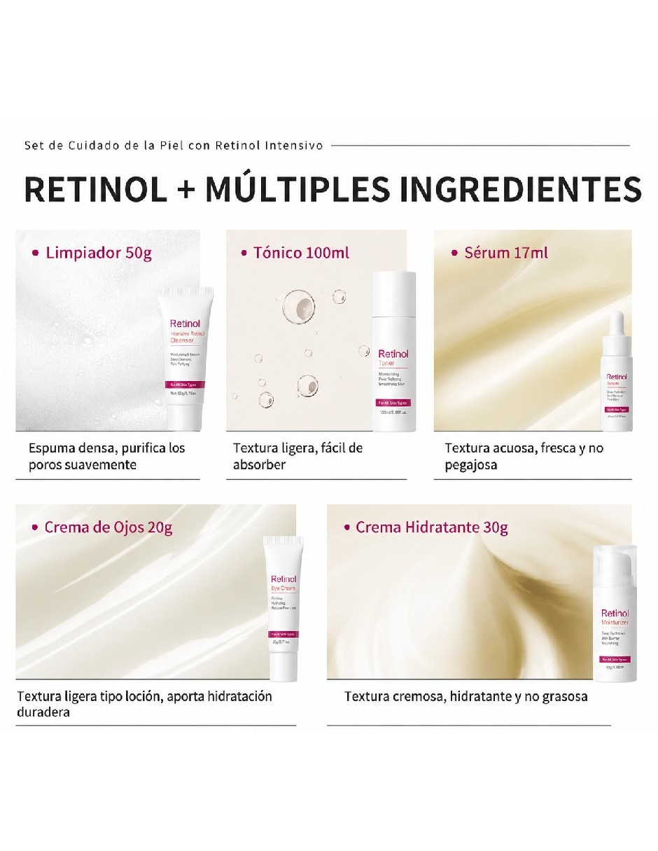 Kit tratamiento facial hiratante reparador 3