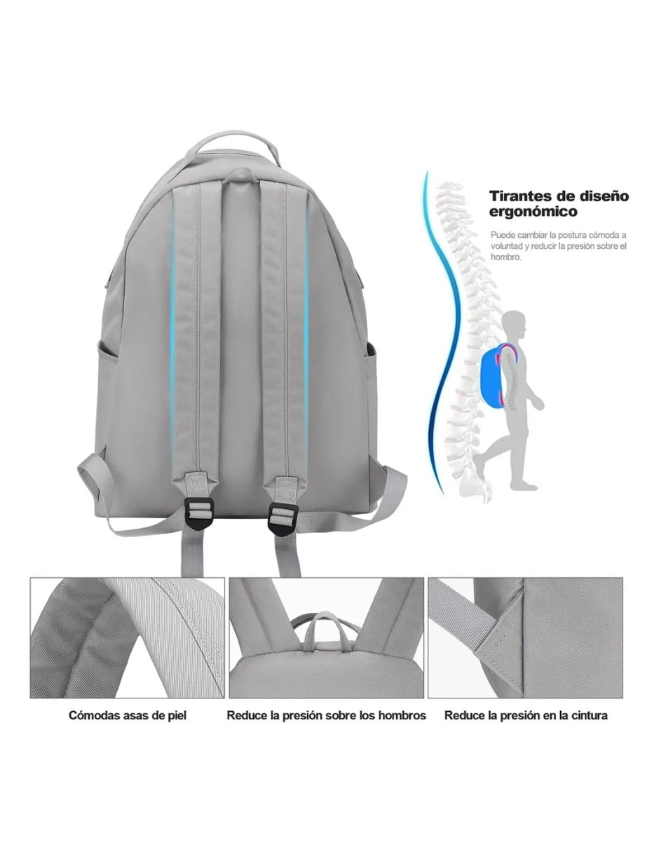 Mochila escolar impermeable unisex