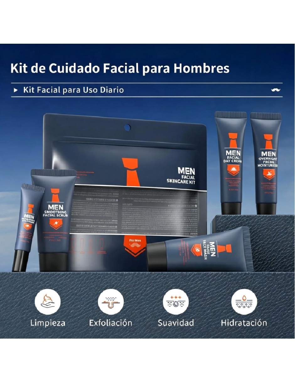 Set tratamiento facial para hombre hidratante 3
