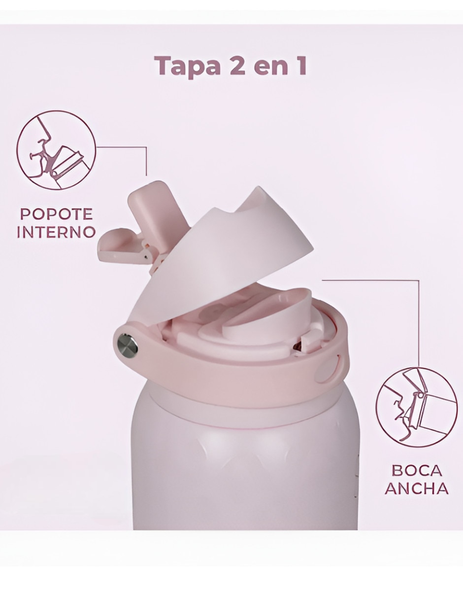 Termo de acero inoxidable con tapa flip top 3