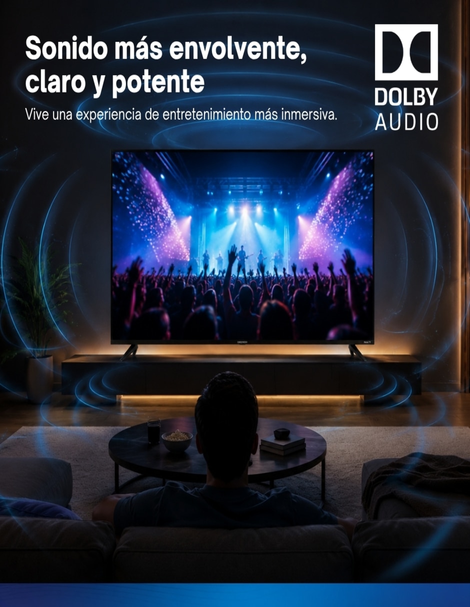 Pantalla Smart TV LED de 32 pulgadas HD DAW32R con Roku TV