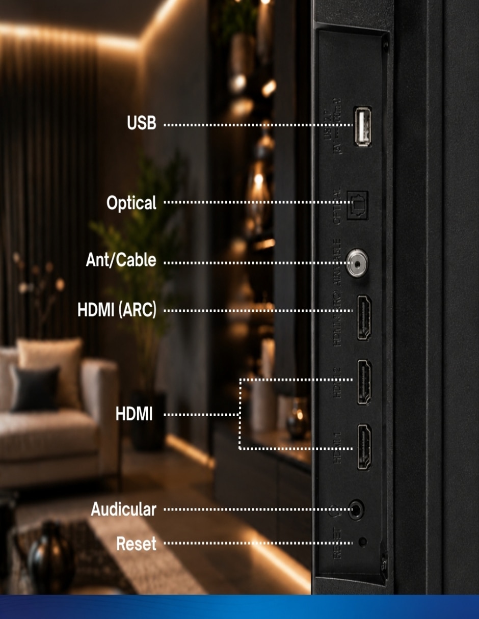 Pantalla Smart TV LED de 32 pulgadas HD DAW32R con Roku TV 6