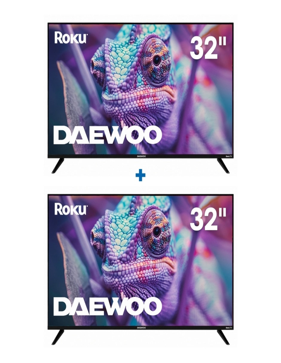 Pantalla Smart TV LED de 32 pulgadas HD DAW32RX2 con Roku TV