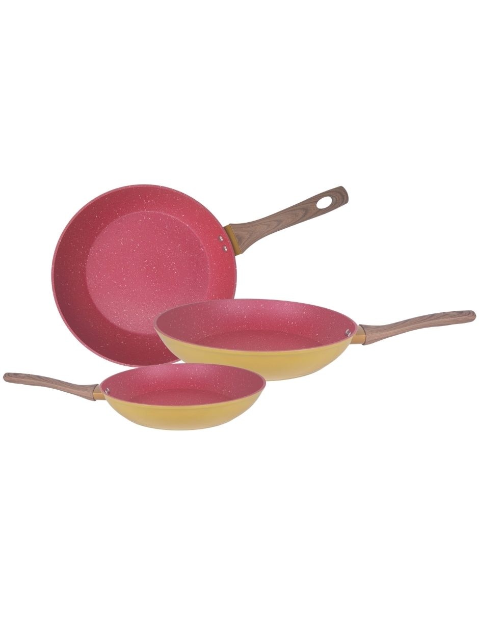 Set de sartenes Manchester de aluminio forjado 3 piezas