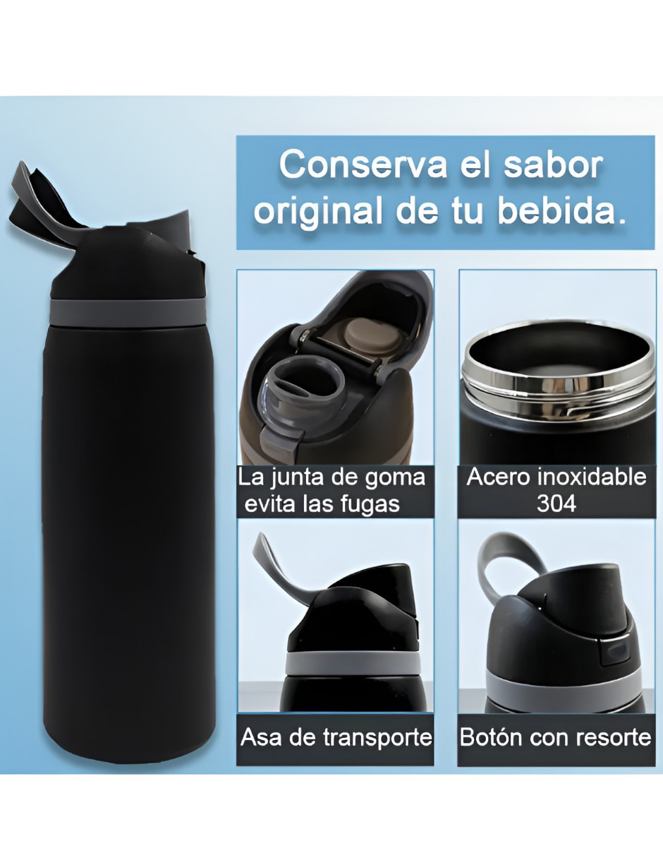 Termo de acero inoxidable con tapa flip top 2