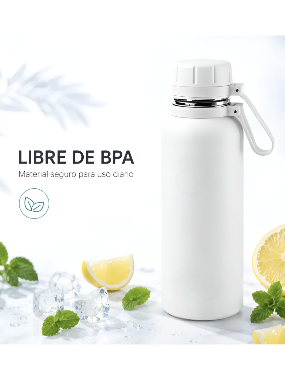 Termo de acero inoxidable con tapa rosca 3
