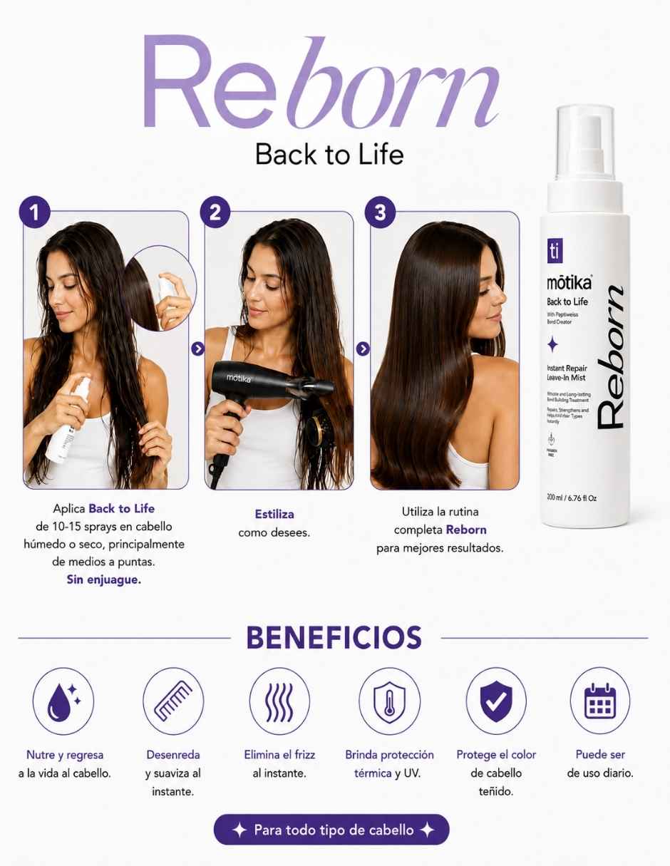 Set capilar Tratamiento sin enjuague para cabello dañado para todo tipo de piel