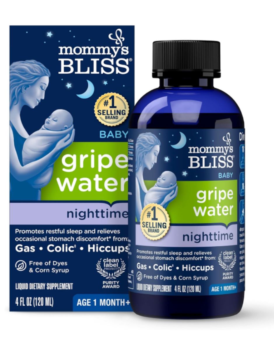 Gel para malestar estomacal Mommy's Bliss Gripe Water Night Orgánico 120 ml Gel para malestar estomacal Mommy's Bliss Gripe Water Night Orgánico 120 ml