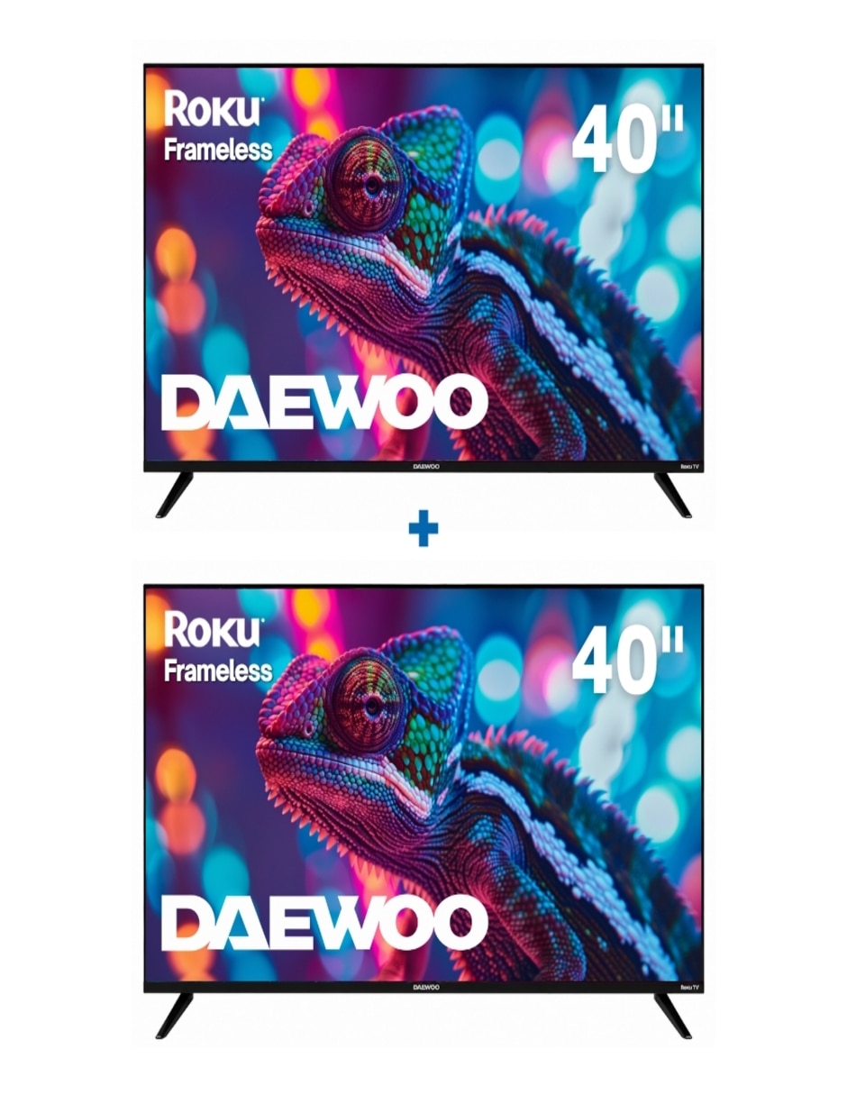 Pantalla Smart TV LED de 40 pulgadas Full HD DAW40QRFX2_05 con Roku TV