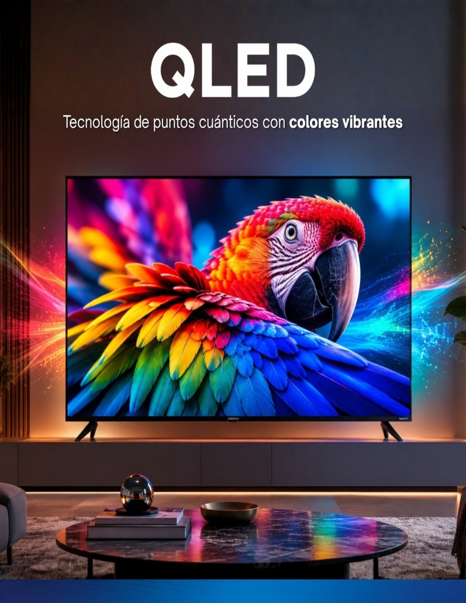 Pantalla Smart TV LED de 40 pulgadas Full HD DAW40QRFX2_05 con Roku TV 5