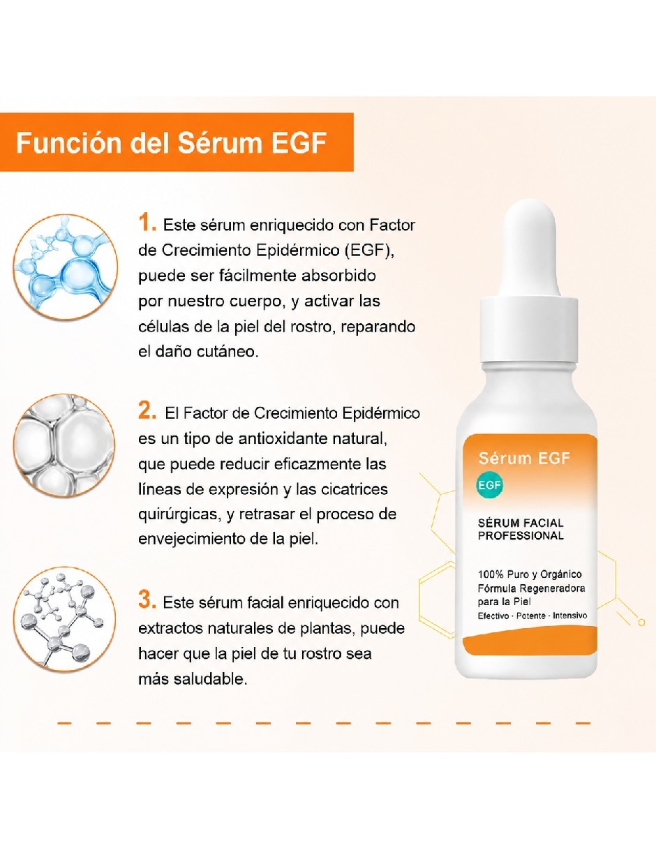 Sérum facial facail Oligopeptídeo-1 y ácido hialurónico de piel todo tipo de piel 3