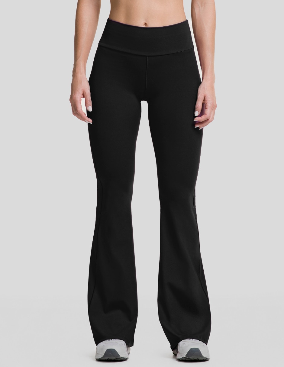 Malla compresión media para entrenamiento legging flare para mujer 3