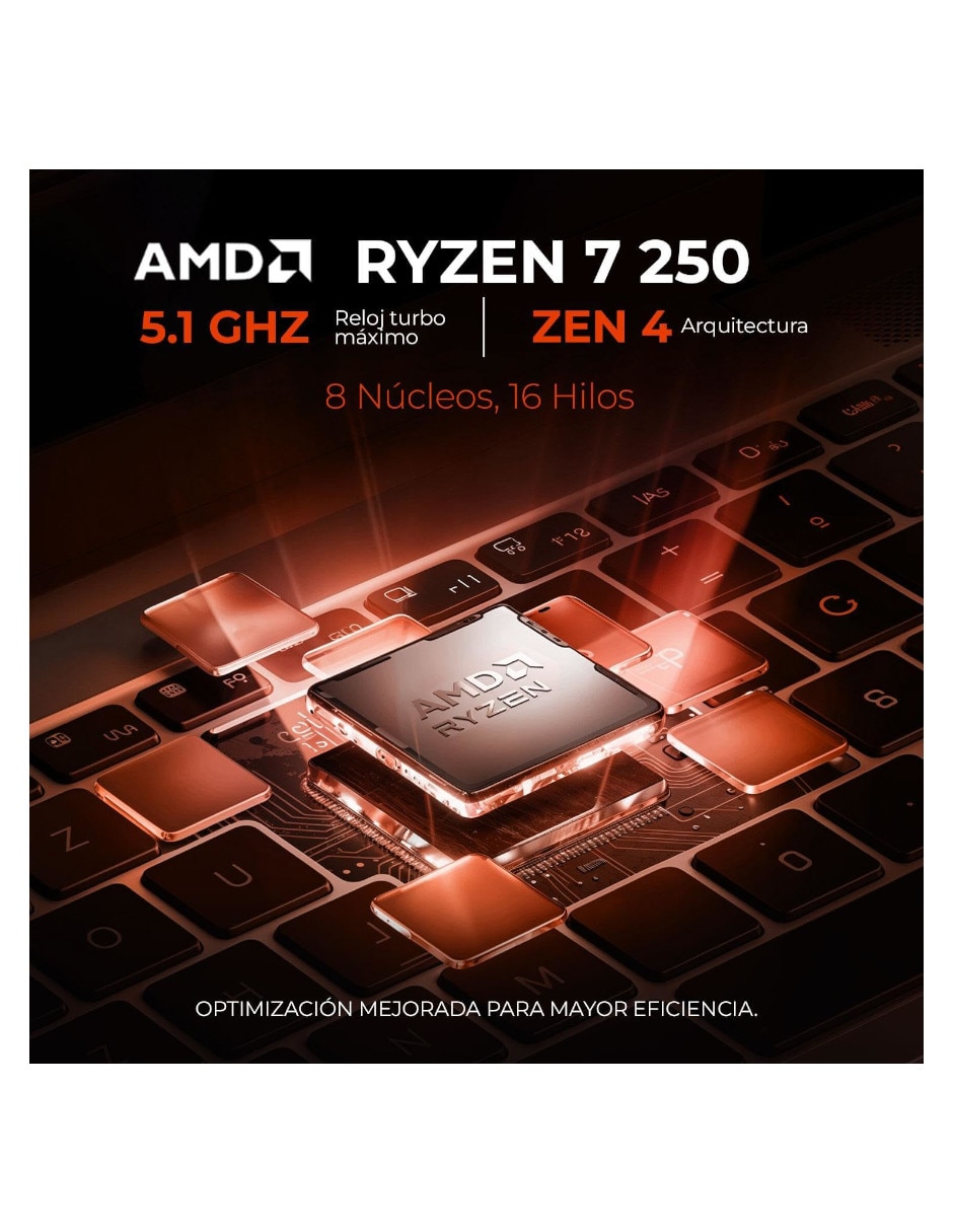 Laptop gamer 15.6 pulgadas Full HD AMD Ryzen 7 NVIDIA GeForce RTX 5060 32 GB RAM 512 GB 5