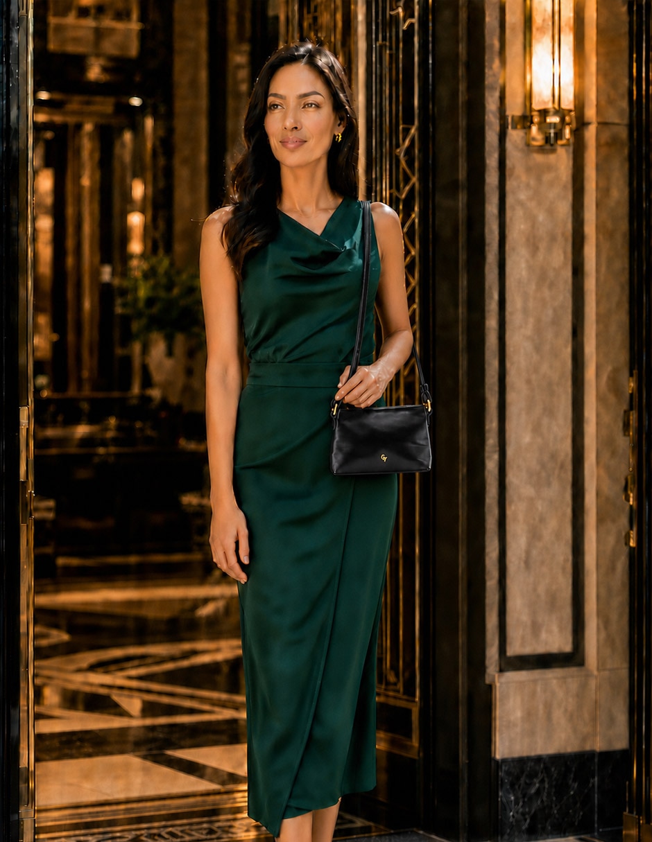 Bolsa crossbody mérida de piel para mujer