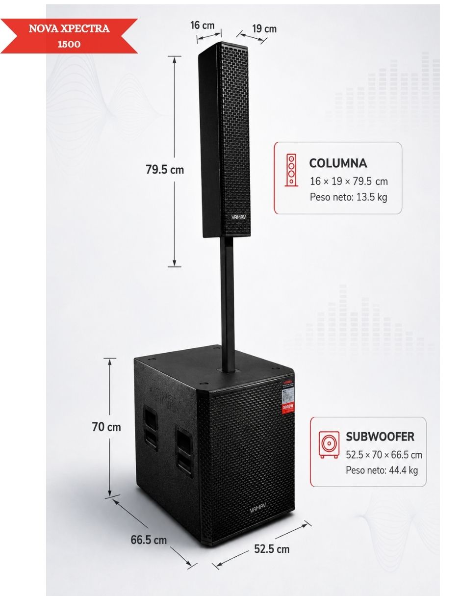 Sistema de audio Nova XPECTRA 1500 10