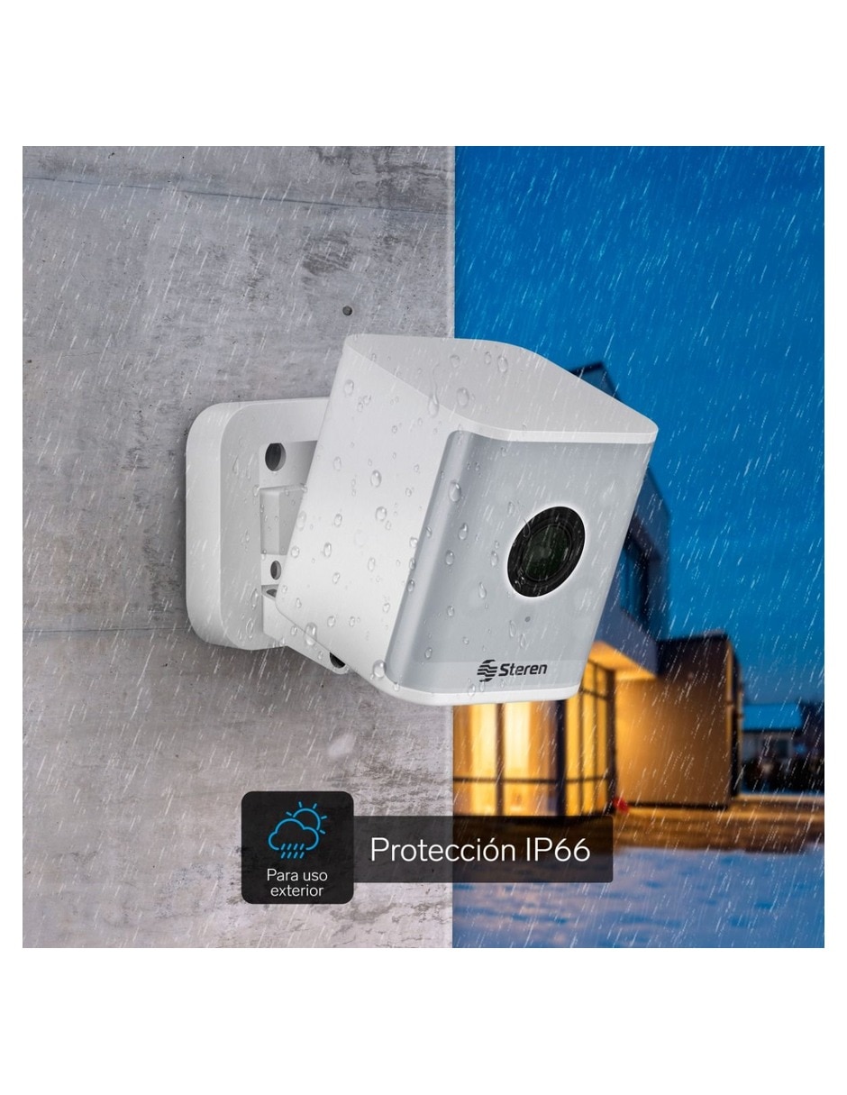 Cámara individual de seguridad modelo alámbrica 2K 85° para exterior 5