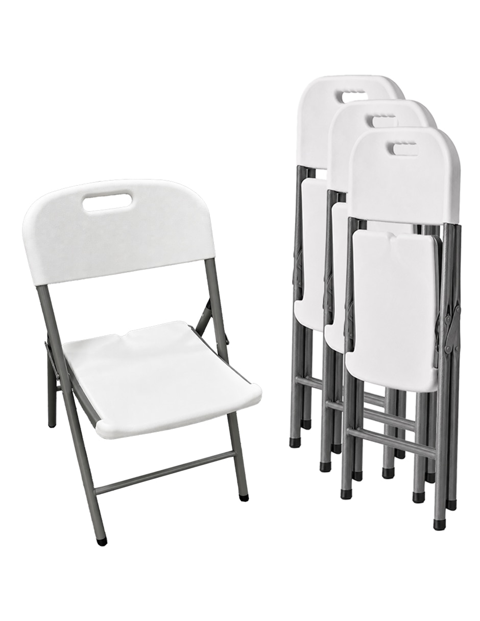 Silla plegable 4 piezas de polietileno Silla plegable 4 piezas de polietileno