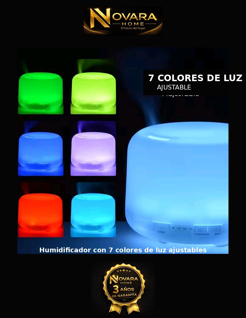 Humidificador y purificador 400 ml 7