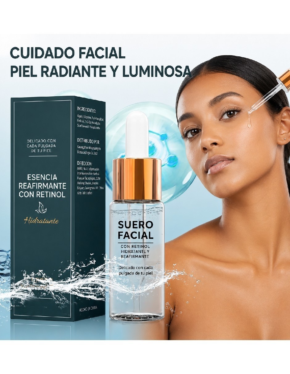 Sérum reafirmante facial antiedad con retinol todo tipo piel 2