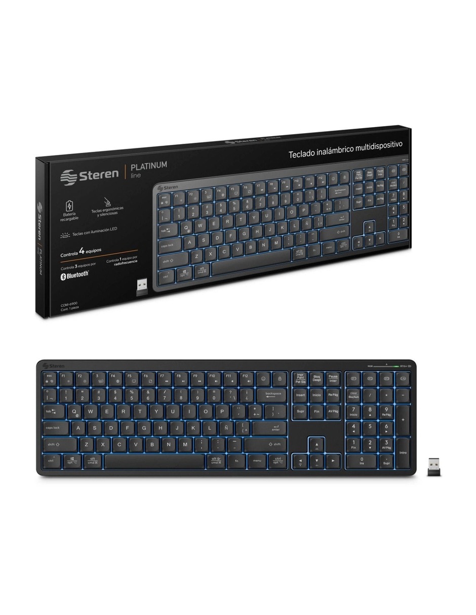 Teclado portátil inalámbrica 6