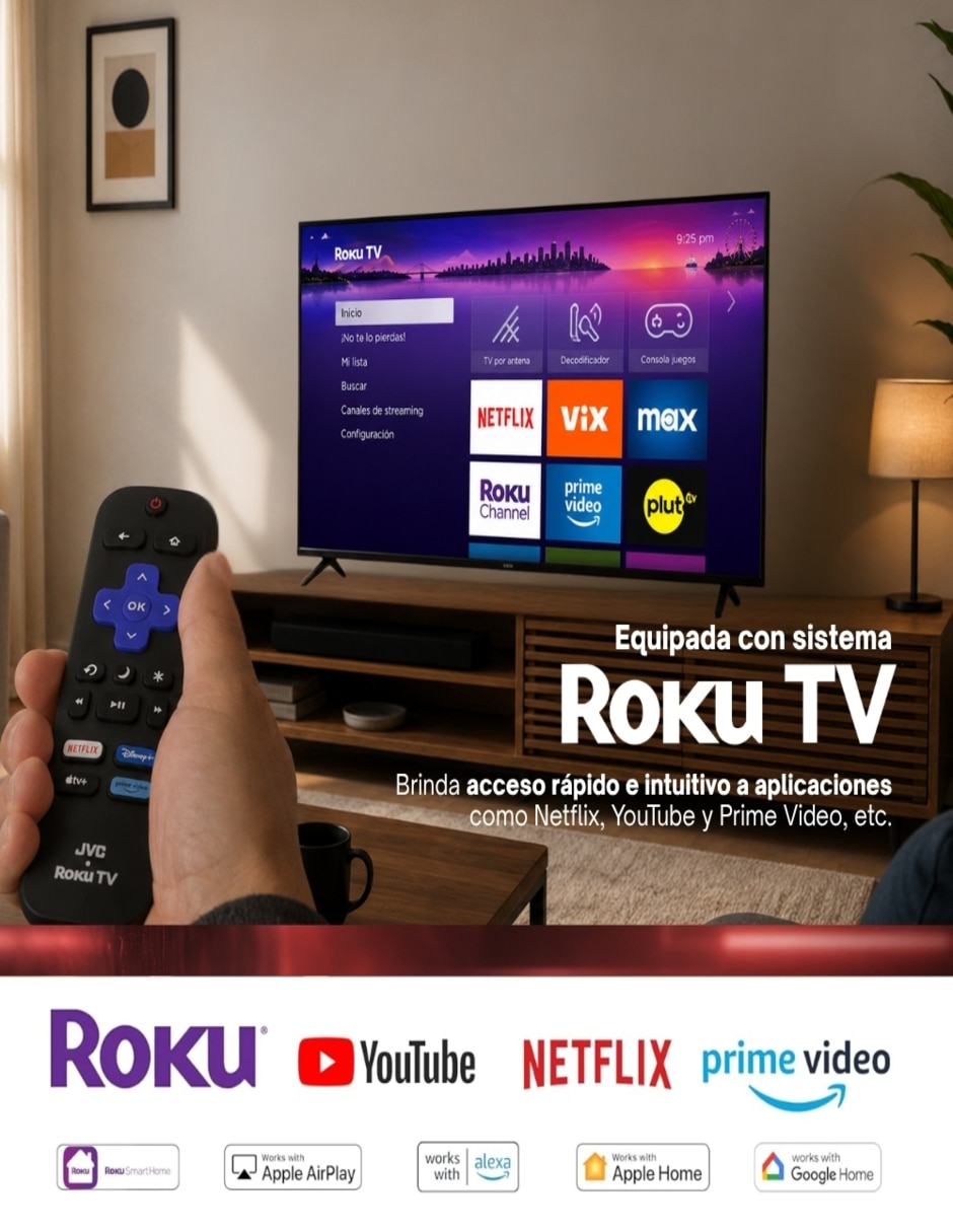 Pantalla led de hd sl32rx2_05 con roku TV 5