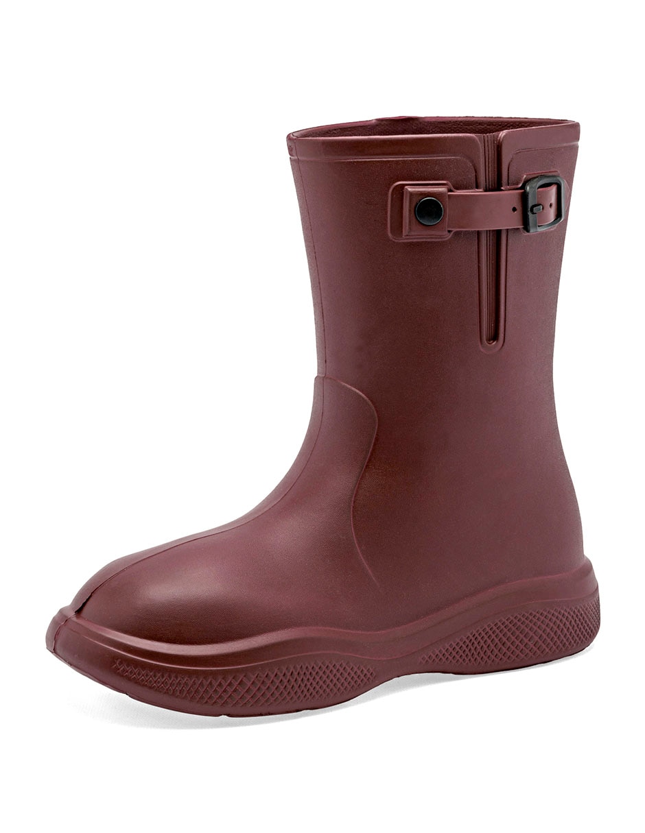 Bota para lluvia media pierna para mujer 4