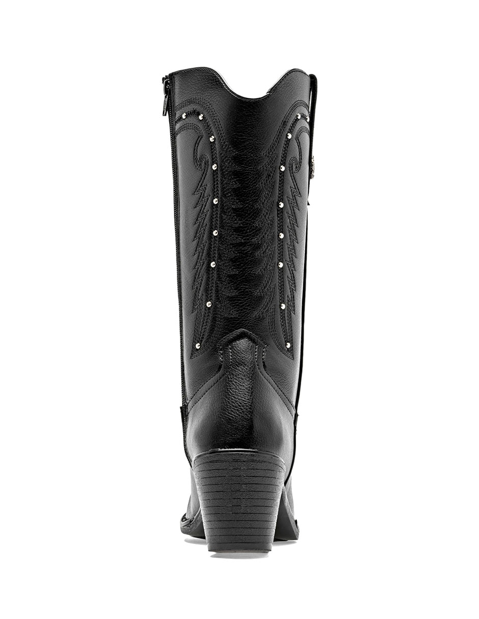 Bota cowboy media pierna para mujer 4