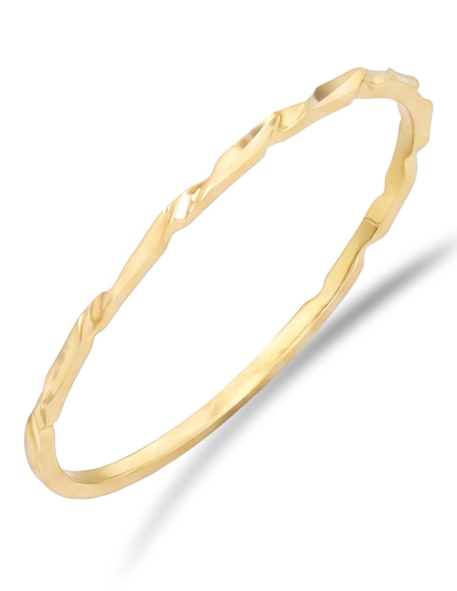 Anillo 14 k de oro amarillo brillante 5