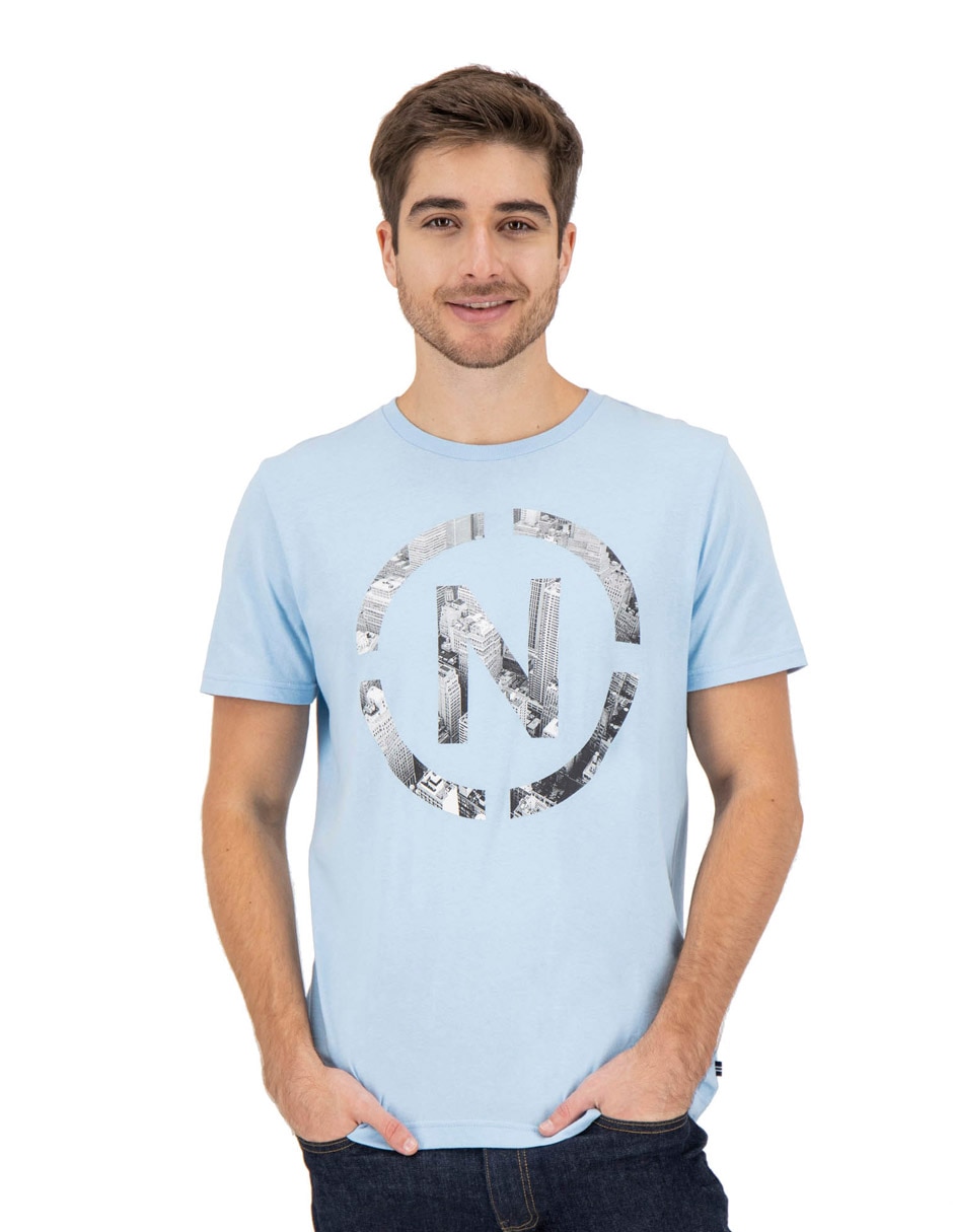 Playera cuello redondo para hombre